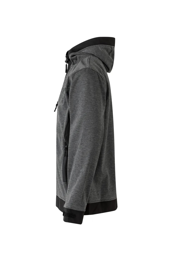 Casaco softshell bicolor com capuz