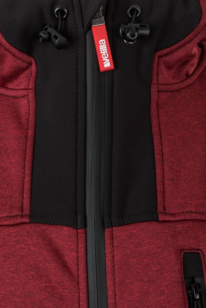 Casaco softshell bicolor com capuz