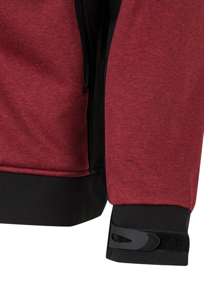 Casaco softshell bicolor com capuz