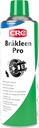 Brãkleen Pro 500Ml: Produto limpeza para peças de travões com uma fórmula baseada em  vários ingredientes ativos para uma remoção eficaz de óleo, gordura, sujidade de tráfego e líquido dos travões. Altamente eficaz. Secagem Rápida, sem resíduos e com um prático sistema de pulverização de 360º para utilização invertida I CRC