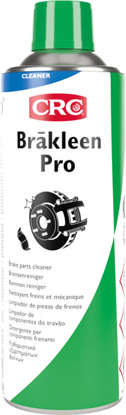 Brãkleen Pro 5Litros: Produto de limpeza para peças de travões com uma fórmula baseada em Vários ingredientes ativos para uma remoção eficaz de óleo, gordura, sujidade de tráfego e líquido dos travões. Altamente eficaz. Secagem rápida, sem resíduos e com um prático sistema de pulverização de 36oº para utilização invertida I CRC