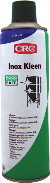 Inox Clean 500Ml: Produto limpeza em espuma à base de água para desengorduramento e limpeza  de superfícies metálicas brilhantes I CRC