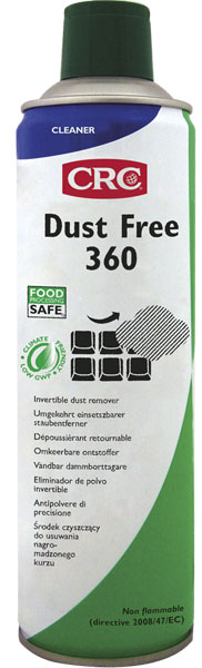 Dust Free 360 250 Ml: Removedor de pó não inflamável d de alta pressão invertível I CRC