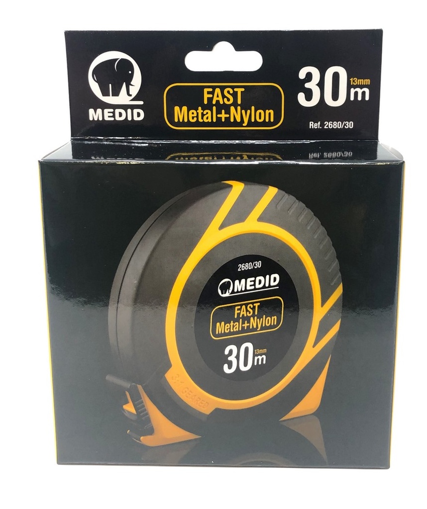 Fita métrica FAST de metal + nylon, 30 metros I MEDID