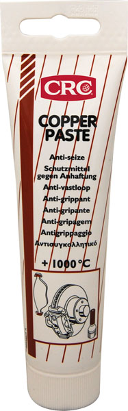Cooper Paste 100ml: Pasta macia, cor cobre, evita o contacto metal-metal, gripagem  I CRC