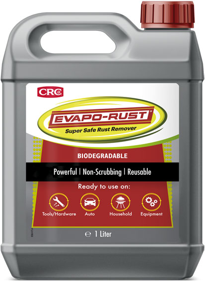 Evapo-Rust 1lt: Removedor de ferrugem potente p/restauro I CRC