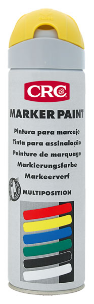 Marker Paint Amarelo 500ml: Tinta de marcação temporária  à base de resinas acrílicas I CRC