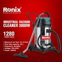 Aspirador indústrial I 80 litros I 3000W I modelo 1280 I RONIX