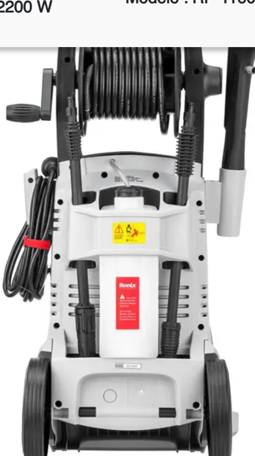 Lavadora de alta pressão I 160 Bar I 2200W I modelo RP 1160 I RONIX