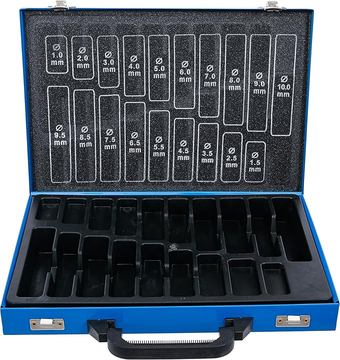 Caixa metálica vazia para brocas I modelo: M170 Leer I Capacidade 170 brocas Ø 1,0 – 10,0 mm x 13,0 mm