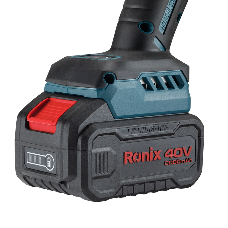 Rebarbadora a bateria sem escovas 125mm I Bateria: 40V I modelo: 8901-40V I RONIX