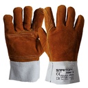 Luva em pele flexível c/ forro em algodão I pack 12 unid cx 120 pares I modelo:ALBORG I SAFETOP