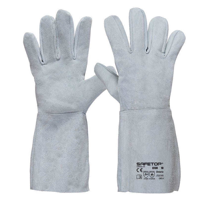 Luva soldadura longa TIG I pack 12 unid cx 96 pares I modelo: ONTORIO TIG I SAFETOP
