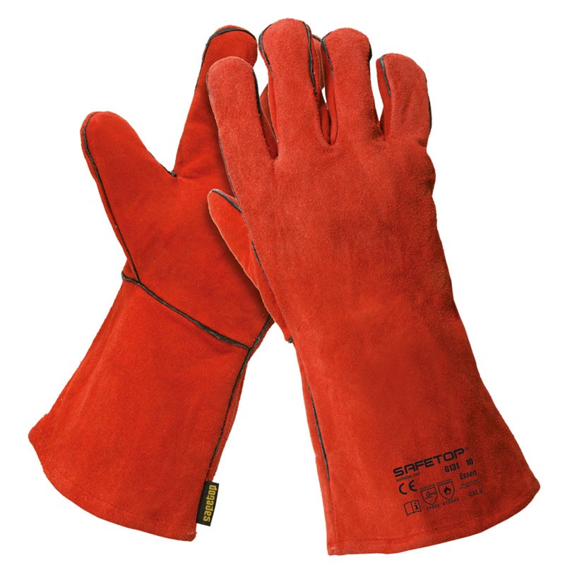 Luva soldar 35 cm I pack 12 unid cX 60 pares I modelo: ESSENCE  I SAFETOP