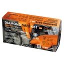 Luva nitrilo laranja  I 1 cx 50 unid 10 packs  I modelo: DIAMANTADO I SAFETOP