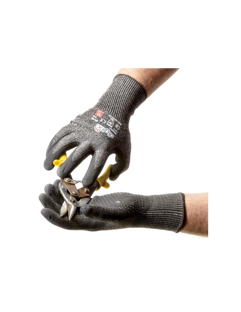 Luva  I anticorte D e térmica com pontos na palma I modelo: GRIP CUT I SAFETOP