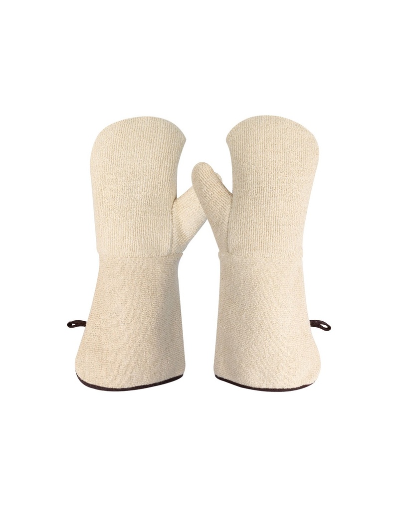 Luva anticalórica 250ºC e anticorte C  I pack 12 unid cX 60 pares I modelo:  MANOPLA TERRYTOP I SAFETOP