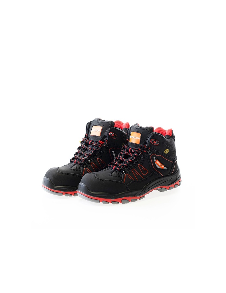 Bota de segurança, S3 I Modelo: ERANDIO I Nobuck ESD S3 HRO 300ºC I SAFETOP