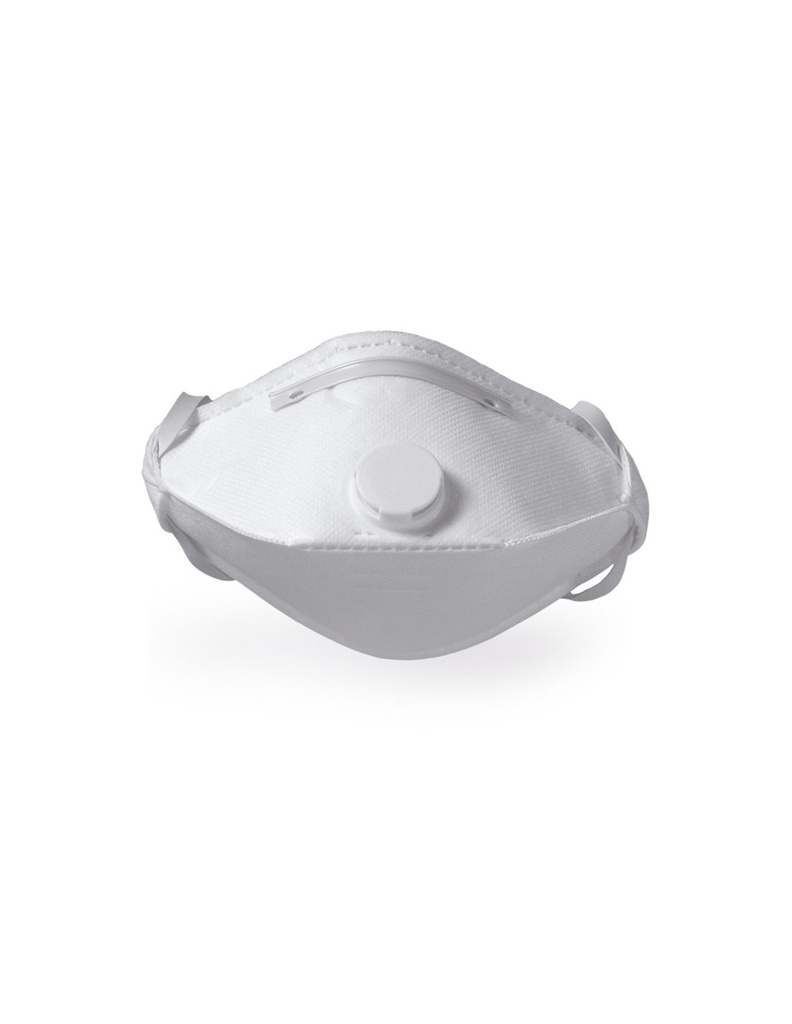 Máscara dobrável horizontal válvula metal free I modelo FFP3 I SAFETOP