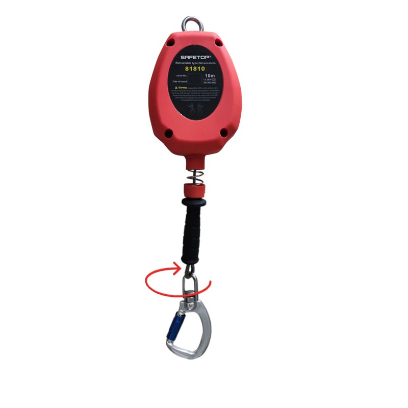 [SAFE009914-81810] Cabo retrátil de 10 metros com conectores giratórios I modelo: TRAKTIROLL I SAFETOP