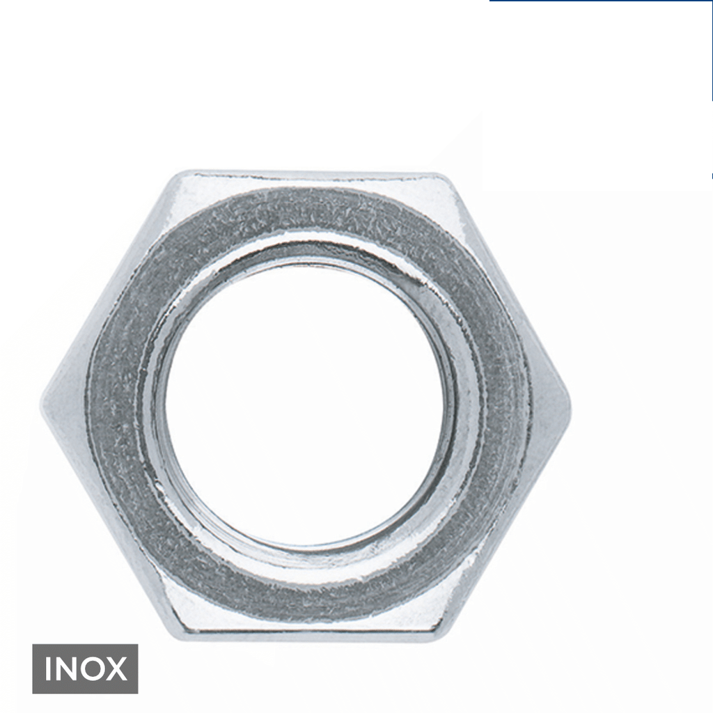 [FIXA0010100] Porca sextavada DIN 934 I rosca métrica I Inox A2-AISI 304 I Ø M6