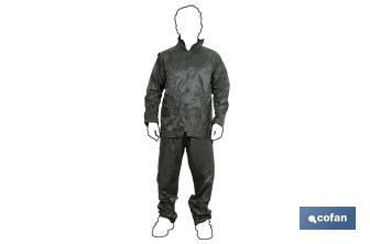 [IMP005000] Fato Impermeável em PVC / Polyester (Azul) - Tamanho M