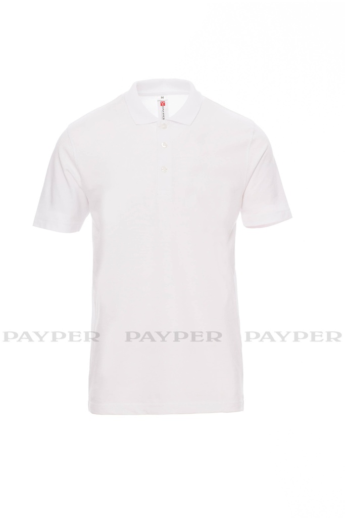 [PAYP0012312-000907-0305] Polo manga curta, 200gr I modelo: VENICE I PAYPER (WHITE 00000, XS)