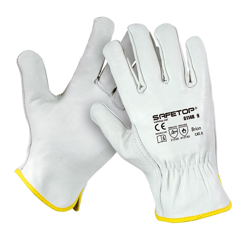 [SAFE0012834-G114B] Luva térmica de couro I pack de 12 unidades em caixa de 120 pares I modelo: BRION I SAFETOP