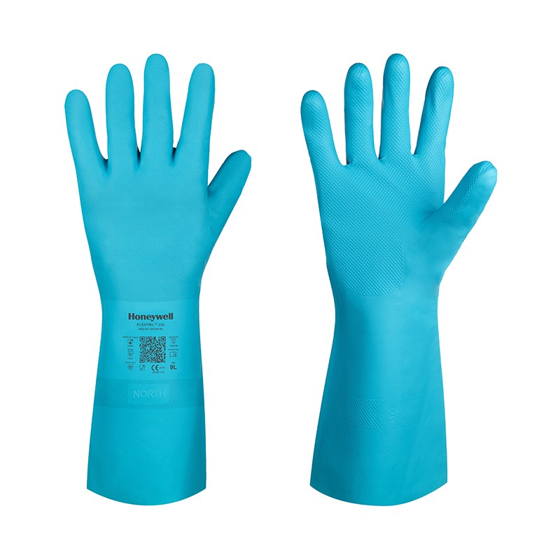 [SAFE13744-G323] Luva nitrilio sintético I pack 12 unid cx 144 pares I modelo: FLEXITRIL FLOCKED I SAFETOP