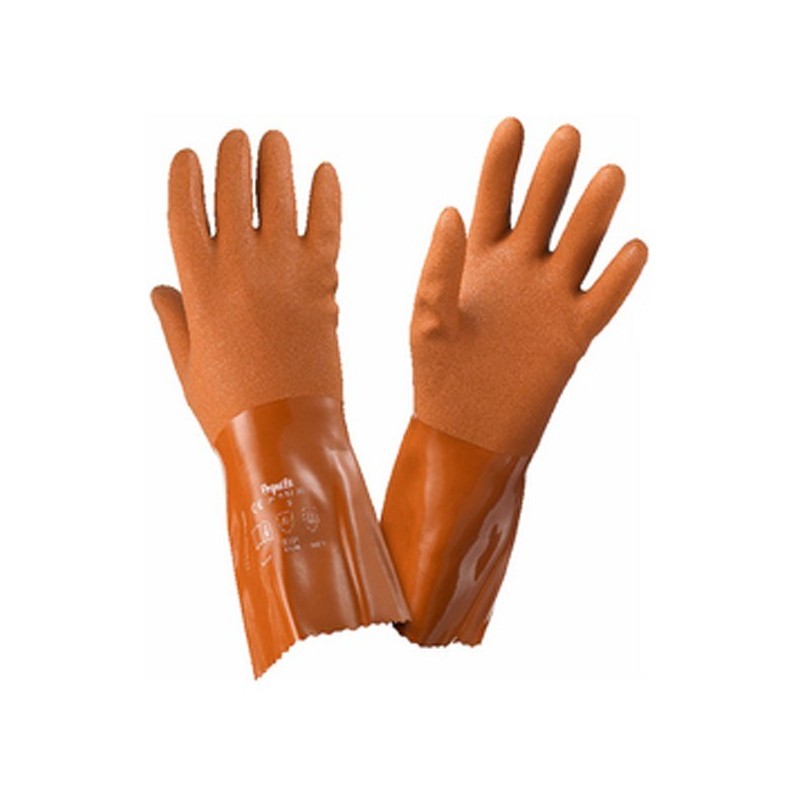 [SAFE13769-G2006330] Luva em pvc c/ superfície rugosa e flexível I pack 10 unid cx 100 pares I modelo:  I SAFETOP (
