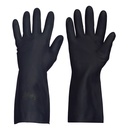 Luva química látex-neoprene I modelo: HEAVYTEX I pack 12 unid cx 120 pares I SAFETOP