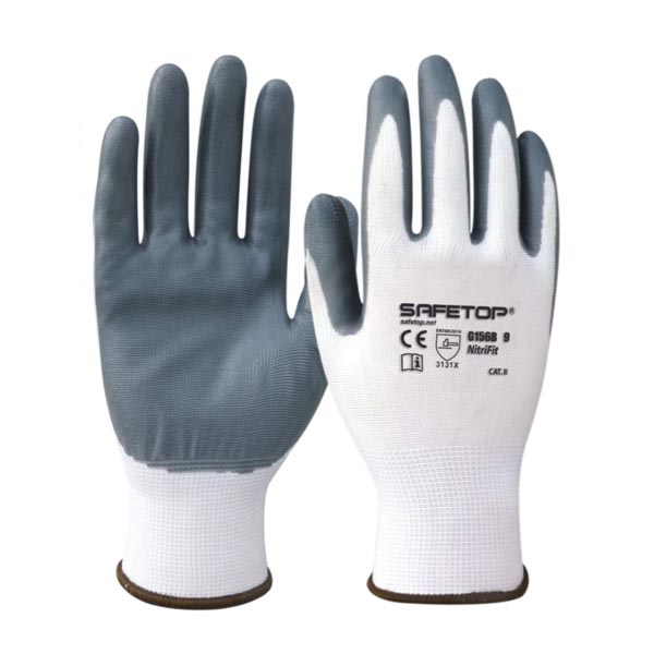 [SAFE13791-G156B] Luva sintética de nitrilo s/ costura I pack 12 unid cx 120 pares I modelo: NITRIFIT I SAFETOP