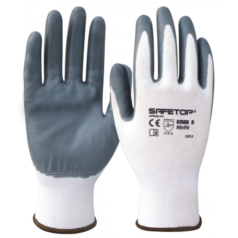 [SAFE13792-G156B-12] Luva sintetica em nitrilo  I pack 12 unid cx 120 pares I modelo: NITRIFIT PACK I SAFETOP