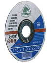 Disco de corte inox I medida: 115 x 1.0 x 22 I caixa: 25 unidades I STAYER