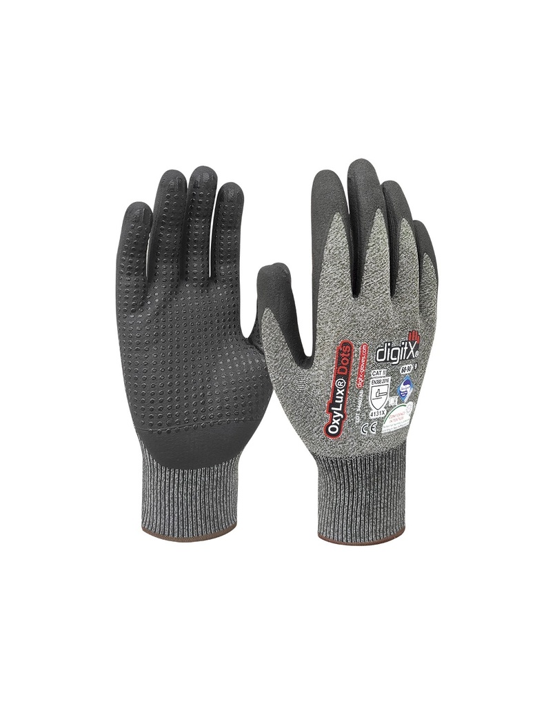 [SAFE13839-60-90] Luva  I pack 12 unid cx 144 pares I modelo: OXYLUX DOTS I SAFETOP