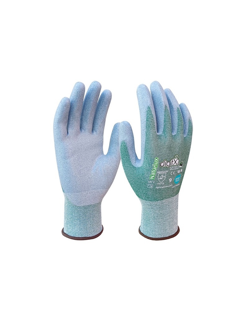 [SAFE13952-63-10] Luva de poiéster reciclado e nylon I modelo: NATURLUX I SAFETOP