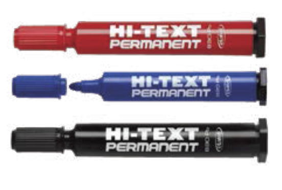 [MEDI0013975-361] Marcador permanente I ponta redonda 5mm I côr: Vermelho