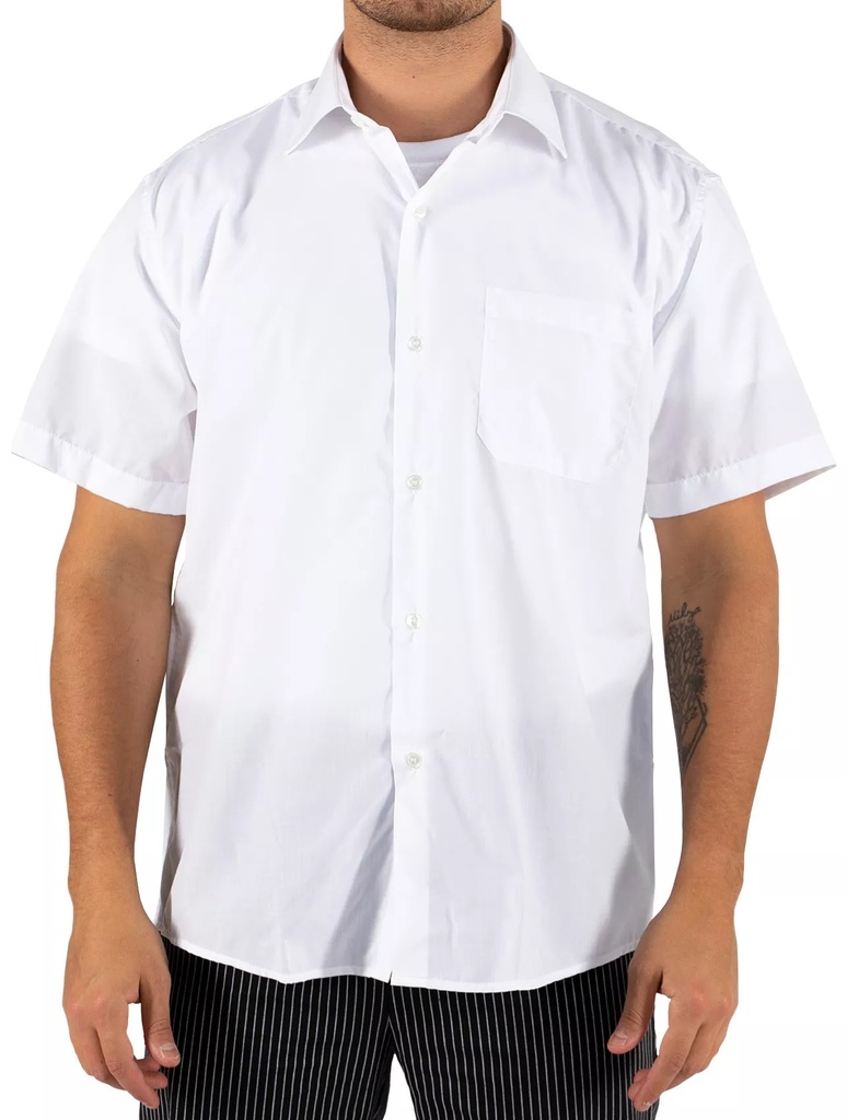 [P1398] Camisa manga curta com bolso frontal (S)