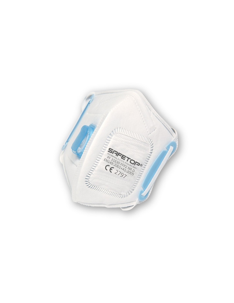 [SAFE15035-31630] Máscara válvula + membrana NR D dobrável vertical FFP2  I SAFETOP