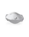 Máscara dobrável horizontal válvula metal free I modelo FFP3 I SAFETOP