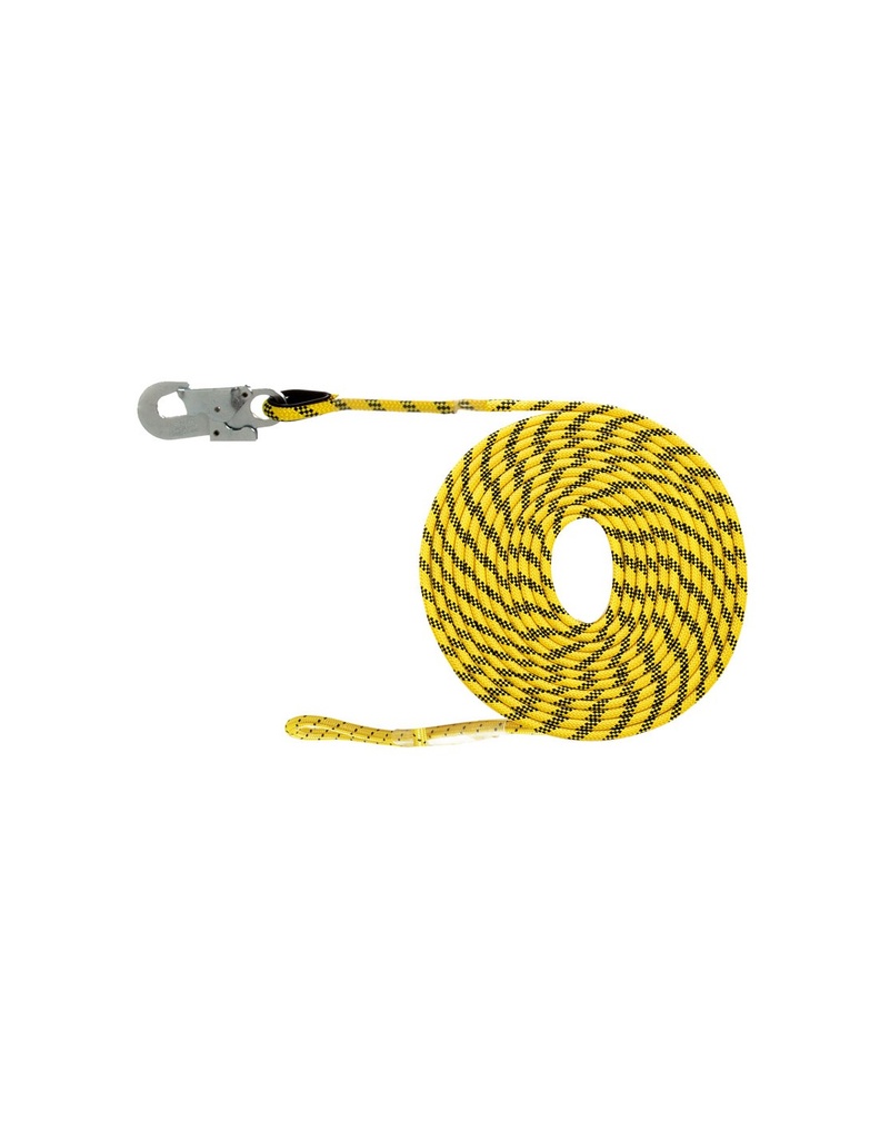 [SAFE16108-80251] Linha de vida horizontal 10m poliéster 10,5 mm c/ mosquetão I SAFETOP