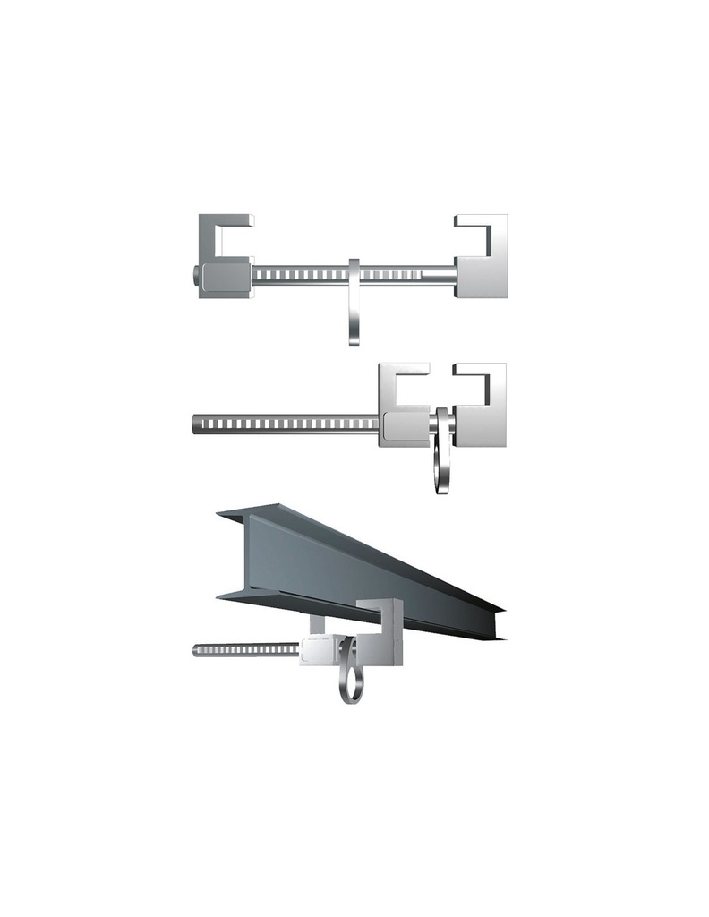 [SAFE16236-80274] Barra de anclage para vigas de alumínio ANCLAGE GARRAS I SAFETOP