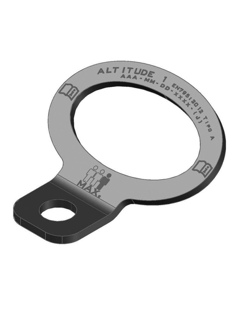 [SAFE16240-80145] Placa de âncora p/ 3 trabalhadores 70mm abertura I SAFETOP