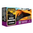 Luvas em nitrilo preto diamantadas I 8 micras 9,5 gramas I modelo: Dune I MUNDOGUANTE (pack 50 unidades) - Tamanho M