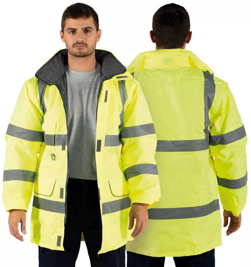 [P3108] Parka impermeável refletora com alcolchoamento (S)