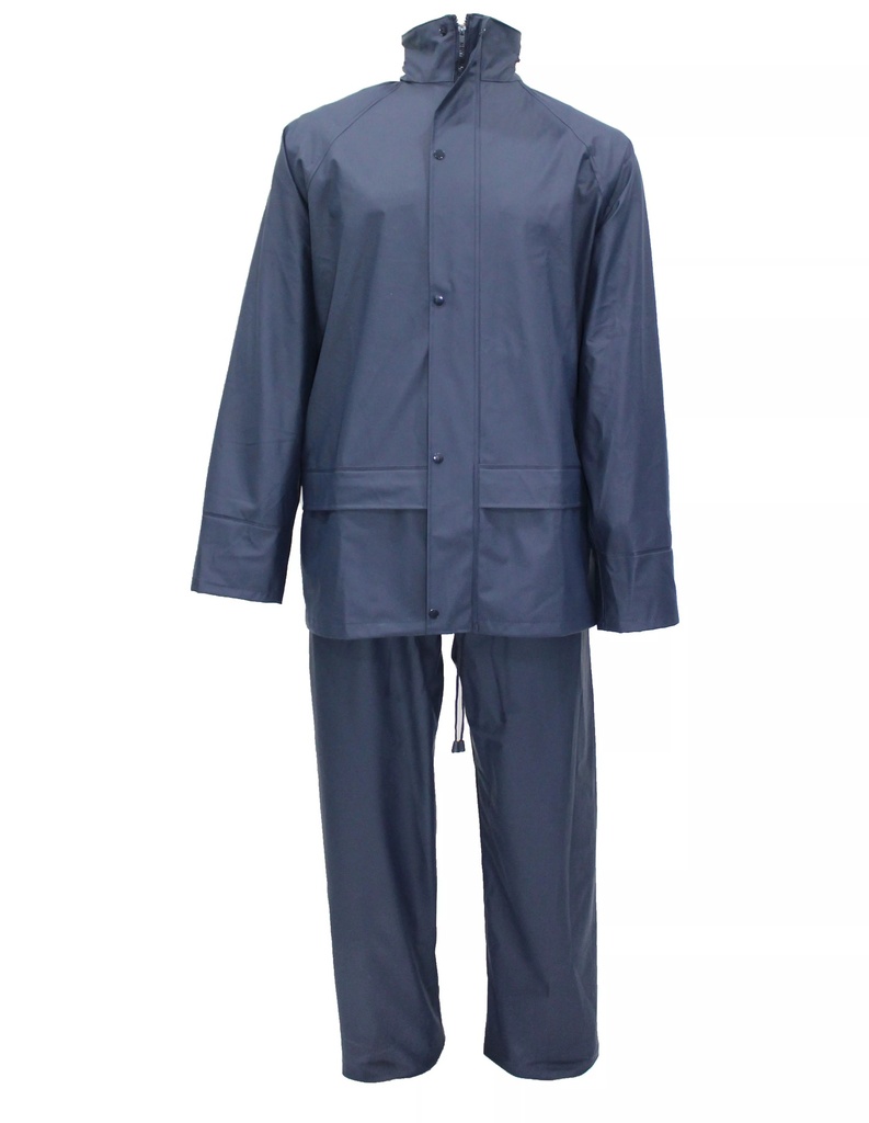 [TAGI003270] Fato de chuva de alta resistência em PU (Azul, S)
