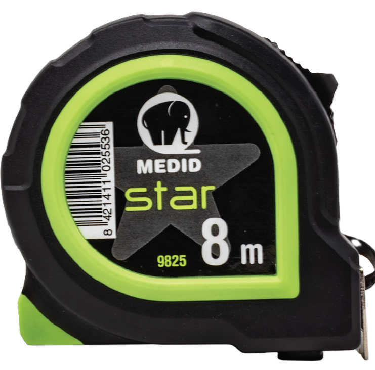 [MEDI006175-9825] Fita métrica MEDID, Linha FULL STAR, 8 metros I MEDID