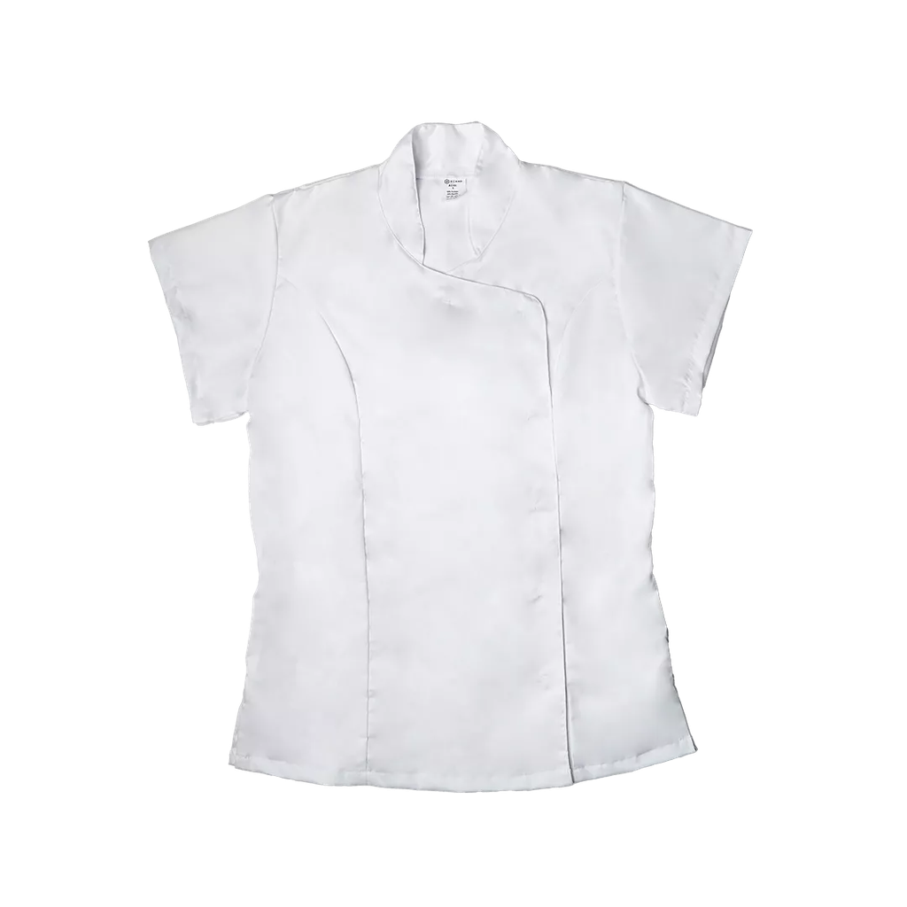 [BELC008789-JLC04] JALECA I manga curta I molas ocultas I modelo feminino I JLC-04 (Branco, XS)