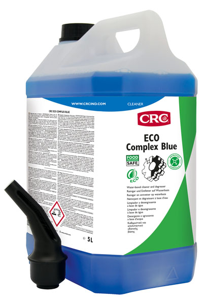 [CRC008905-1030087] Eco Complex Blue, 5 litros: Produto limpeza não inflamável, de secagem à base de água para contaminantes pesados em áreas de processamento alimentar I CRC