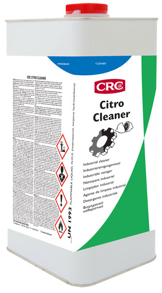 [CRC008908- 1031449] Citro Cleaner, 5 litros: Produto limpeza pesado à base de terpenos naturais de laranja para uma limpeza segura de máquinas e equipamentos durante atividades de manutenção I CRC